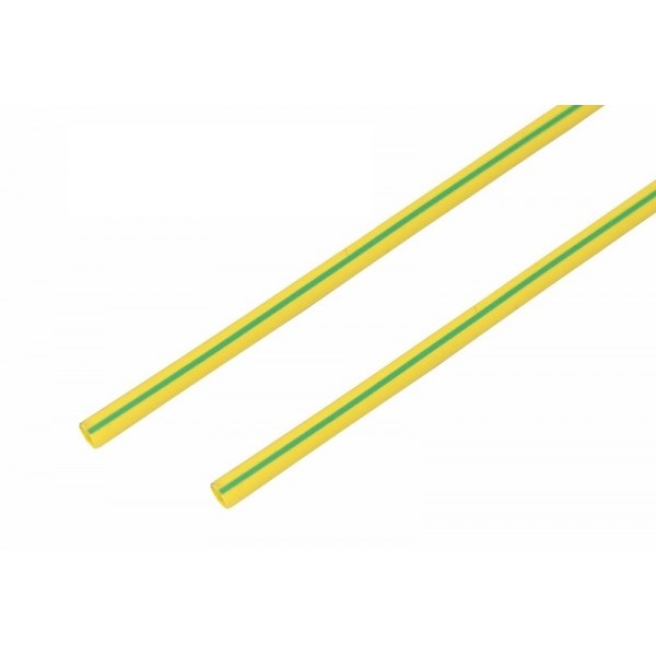REXANT 20-6007 Термоусаживаемая трубка   6/3мм 1м жёлто-зелёная  																	 оптом